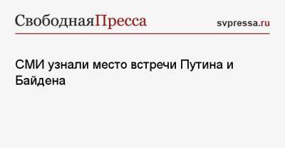 Владимир Путин - Джо Байден - СМИ узнали место встречи Путина и Байдена - svpressa.ru - Австрия - Швейцария - Словения - Азербайджан - Исландия