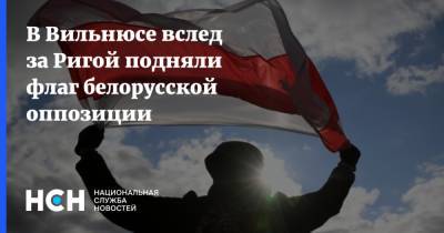 В Вильнюсе вслед за Ригой подняли флаг белорусской оппозиции - nsn.fm - Белоруссия - Литва - Вильнюс - Рига - Минск