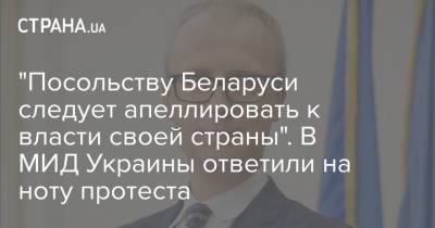 Олег Николенко - Роман Протасевич - "Посольству Беларуси следует апеллировать к власти своей страны". В МИД Украины ответили на ноту протеста - strana.ua - Киев - Минск