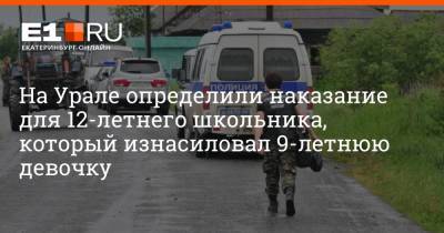 Артем Устюжанин - На Урале определили наказание для 12-летнего школьника, который изнасиловал 9-летнюю девочку - e1.ru - Екатеринбург - Краснотурьинск