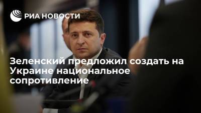 Владимир Зеленский - Зеленский предложил создать на Украине национальное сопротивление - ria.ru - Украина - Киев