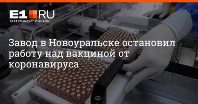 Александр Петров - Артем Устюжанин - Завод в Новоуральске остановил работу над вакциной от коронавируса - e1.ru - Екатеринбург - Новоуральск