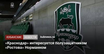 Матиас Норманн - «Краснодар» интересуется полузащитником «Ростова» Норманном - kubnews.ru - Норвегия - Краснодарский край - Краснодар