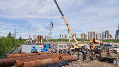 "ТЭК" реконструирует крупную магистраль на севере Петербурга к ноябрю - piter.tv - Санкт-Петербург