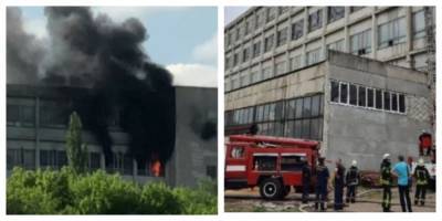 Пожар на заводе в Харькове, внутри оказался человек: кадры и новые подробности - politeka.net - Харьков