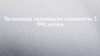 Челнинцы задолжали алименты 3 398 детям - chelny-izvest.ru - респ. Татарстан - Набережные Челны