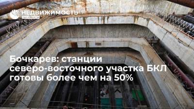 Андрей Бочкарев - Бочкарев: станции северо-восточного участка БКЛ готовы более чем на 50% - realty.ria.ru - Москва