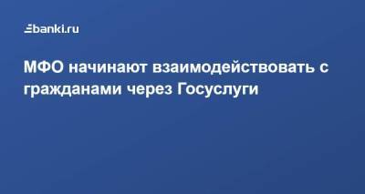 МФО начинают взаимодействовать с гражданами через Госуслуги - smartmoney.one