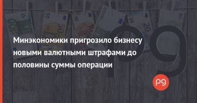 Минэкономики пригрозило бизнесу новыми валютными штрафами до половины суммы операции - thepage.ua