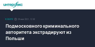 Подмосковного криминального авторитета экстрадируют из Польши - interfax.ru - Москва - Россия - Московская обл. - Польша