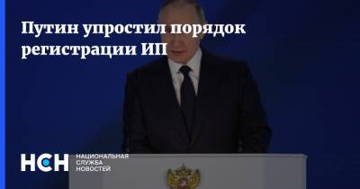 Владимир Путин - Сергей Катырин - Путин упростил порядок регистрации ИП - nsn.fm