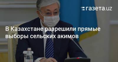 В Казахстане разрешили прямые выборы сельских акимов - gazeta.uz - Узбекистан