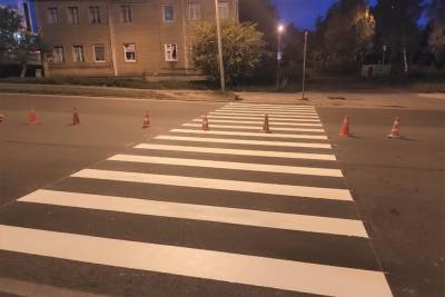На дороги Петрозаводска стали наносить разметку - karel.mk.ru - Петрозаводск