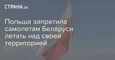 Александр Лукашенко - Роман Протасевич - Польша запретила самолетам Беларуси летать над своей территорией - strana.ua - Москва - Киев - Литва - Минск