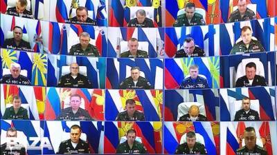 Сергей Шойгу - Минобороны РФ провело расследование в отношении полковника, "уснувшего" на онлайн-совещании - piter.tv