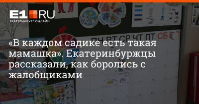 «В каждом садике есть такая мамашка». Екатеринбуржцы рассказали, как боролись с жалобщиками - e1.ru - Екатеринбург