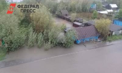 Югорскую столицу топит после сильных дождей - fedpress.ru - Ханты-Мансийск - Югра