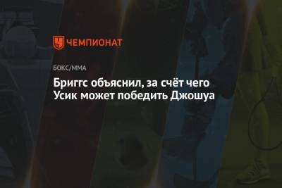 Василий Ломаченко - Александр Усик - Энтони Джошуа - Фьюри Тайсон - Бриггс объяснил, за счёт чего Усик может победить Джошуа - championat.com - Англия