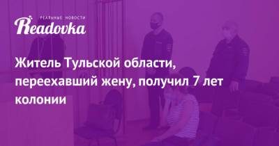 Житель Тульской области, переехавший жену, получил 7 лет колонии - readovka.ru - Тульская обл.