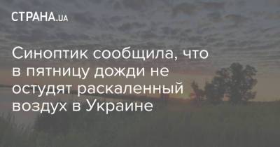 Наталья Диденко - Синоптик сообщила, что в пятницу дожди не остудят раскаленный воздух в Украине - strana.ua