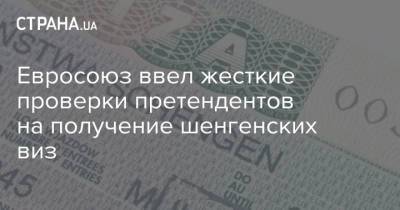 Евросоюз ввел жесткие проверки претендентов на получение шенгенских виз - strana.ua