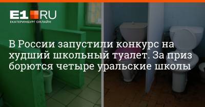 В России запустили конкурс на худший школьный туалет. За приз борются четыре уральские школы - e1.ru - Екатеринбург