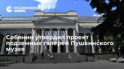 Сергей Собянин - Собянин утвердил проект подземных галерей Пушкинского музея - realty.ria.ru - Москва - Строительство