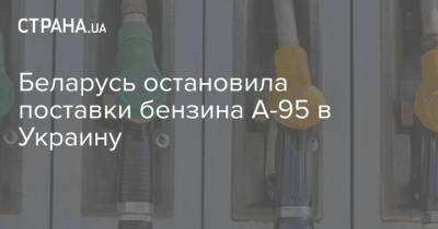 Роман Протасевич - Беларусь остановила поставки бензина А-95 в Украину - strana.ua - Украина - Минск