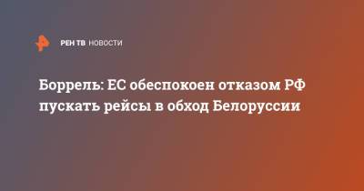 Жозеп Боррель - Роман Протасевич - Боррель: ЕС обеспокоен отказом РФ пускать рейсы в обход Белоруссии - ren.tv - Москва - Австрия - Минск - Вена