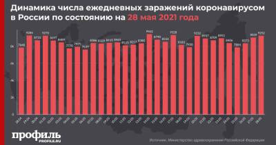 В России выявили 9252 новых случая заражения COVID-19 - profile.ru - Москва - Россия - Санкт-Петербург - Московская обл.