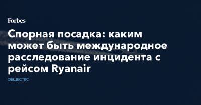 Эво Моралес - Роман Протасевич - София Сапеги - Спорная посадка: каким может быть международное расследование инцидента с рейсом Ryanair - forbes.ru - Южная Корея - Белоруссия - Боливия - Вена