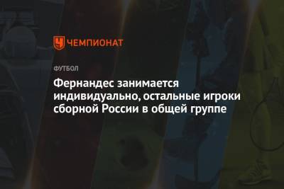 Марио Фернандес - Станислав Черчесов - Фернандес занимается индивидуально, остальные игроки сборной России в общей группе - championat.com - Австрия - Бельгия - Финляндия - Болгария - Дания