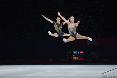 В Баку определились финалисты чемпионата мира по аэробной гимнастике среди смешанных пар - trend.az - Румыния - Бразилия - Венгрия - Болгария