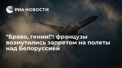 "Браво, гении!": французы возмутились запретом на полеты над Белоруссией - ria.ru - Москва - Россия - Франция