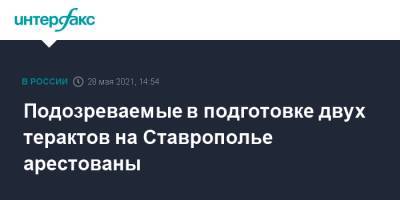 Подозреваемые в подготовке двух терактов на Ставрополье арестованы - interfax.ru - Москва - Ставрополье - Ставрополь