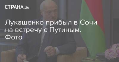 Владимир Путин - Дмитрий Песков - Александр Лукашенко - Роман Протасевич - Лукашенко прибыл в Сочи на встречу с Путиным. Фото - strana.ua - Москва - Сочи - Минск