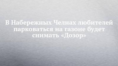 В Набережных Челнах любителей парковаться на газоне будет снимать «Дозор» - chelny-izvest.ru - Набережные Челны