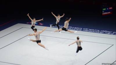 Азербайджанская команда вышла в финал чемпионата мира по аэробной гимнастике в Баку (ФОТО) - trend.az - Румыния - Венгрия - Финляндия - Португалия - Баку