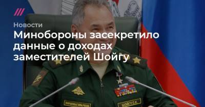 Алексей Криворучко - Минобороны засекретило данные о доходах заместителей Шойгу - tvrain.ru