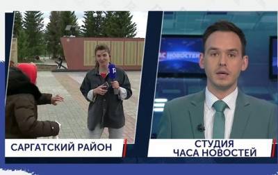 На журналистку во время эфира напала старушка - korrespondent.net - Нападение