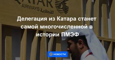 Делегация из Катара станет самой многочисленной в истории ПМЭФ - news.mail.ru - Катар - Бахрейн