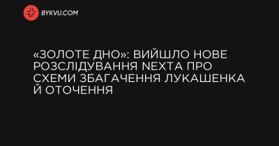 «Золоте дно»: вийшло нове розслідування NEXTA про схеми збагачення Лукашенка й оточення - bykvu.com - Білорусь