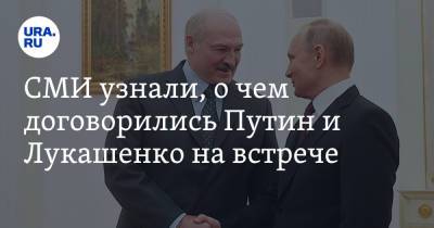Владимир Путин - Александр Лукашенко - СМИ узнали, о чем договорились Путин и Лукашенко на встрече - ura.news - Сочи