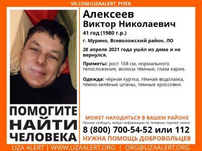 Элизабет Алерт - В Мурино без вести пропал 41-летний мужчина - ivbg.ru - Ленобласть