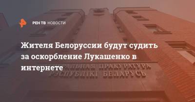 Александр Лукашенко - Жителя Белоруссии будут судить за оскорбление Лукашенко в интернете - ren.tv - Брестская обл.