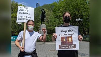 Американские активисты потребовали от Байдена и НАТО "убраться" из Украины - polit.info - США - Украина - Вашингтон - Нью-Йорк