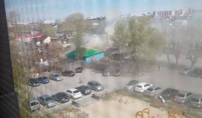 В Тюмени на улице Степной 1-й переулок горит дом - nashgorod.ru - Тюмень