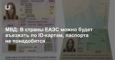 Александр Лукашенко - МВД: В страны ЕАЭС можно будет въезжать по ID-картам, паспорта не понадобятся - news.tut.by - Киргизия