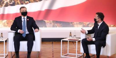 Владимир Зеленский - Анджей Дуда - Президент Польши Дуда после встречи с Зеленским согласился присутствовать на первом саммите Крымской платформы - ТЕЛЕГРАФ - telegraf.com.ua - Украина - Крым - Польша