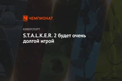 S.T.A.L.K.E.R. 2 будет очень долгой игрой - championat.com - Microsoft